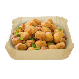 Kraftpapier für Heißluftfritteusen 40g 17x17x4cm (500 Stück) 