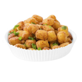 Kraftpapier für Heißluftfritteusen Weiß 90g Ø22x4cm (500 Stück) 
