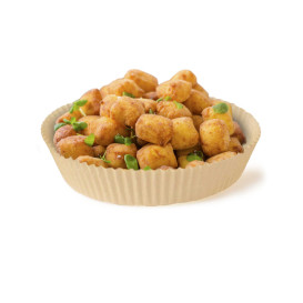 Kraftpapier für Heißluftfritteusen 40g Ø16x4cm (500 Stück) 