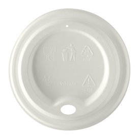 Maisstärke Becher aus PLA Weiss 200ml (50 Stück)