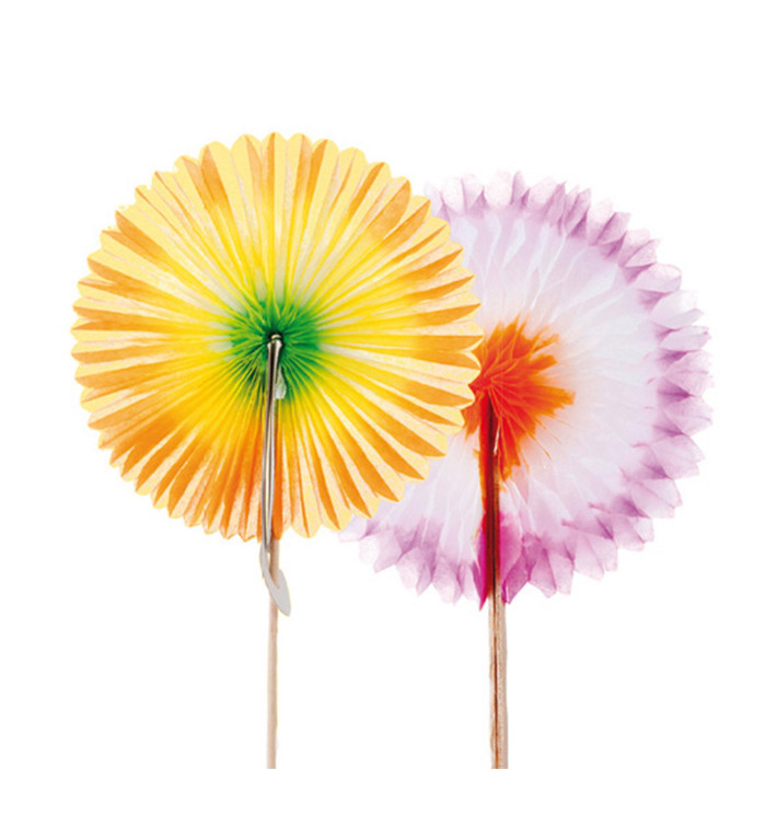Deko-Picker Chinesische Fächer 7,5 cm Deko-Picker Chinesische Fächer 7,5 cm