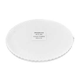 Pappteller Rund weiß Ø27cm 550g/m² (400 Stück)