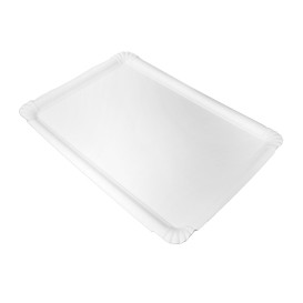 Pappschale rechteckig weiß 25x34cm (50 Stück)