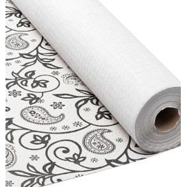 Papiertischdecke Rolle "Kaschmir" Weiss 1,2x100m 37g (1 Stück)