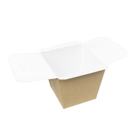 Faltbox Pappe "To Go" Wok Kraft 950ml (25 Stück)