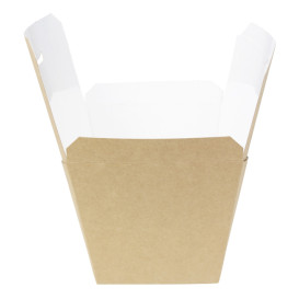 Faltbox Pappe "To Go" Wok Kraft 950ml (25 Stück)