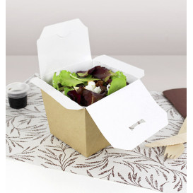 Faltbox Pappe "To Go" Wok Kraft 950ml (125 Stück)