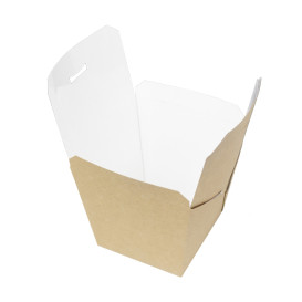 Faltbox Pappe "To Go" Wok Kraft 450ml (350 Stück)
