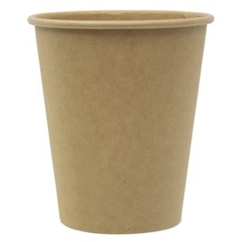 Kartonbecher 9 Oz/280ml Kraft-Kraft Ø8,1cm (50 Stück)