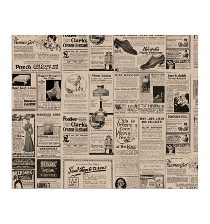 Wachspapier fettdicht für Burger Times Kraft 28x34cm (1.000 Stück) Wachspapier fettdicht für Burger Times Kraft 28x34cm (1.000 Stück)