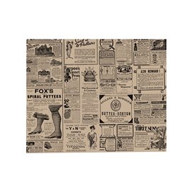 Wachspapier fettdicht für Burger Times Kraft 28x34cm (1.000 Stück)