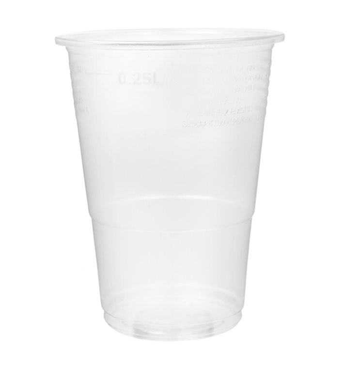 Plastikbecher Transparent PP 300ml Ø7,3cm (100 Stück) Plastikbecher Transparent PP 300ml Ø7,3cm (100 Stück)
