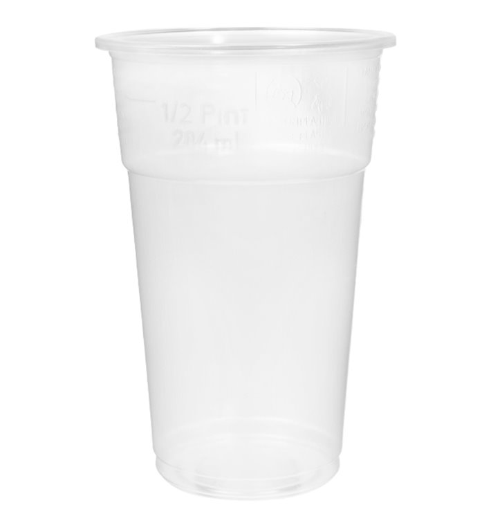 Plastikbecher Transparent PP 375ml Ø8,0cm (74 Stück)