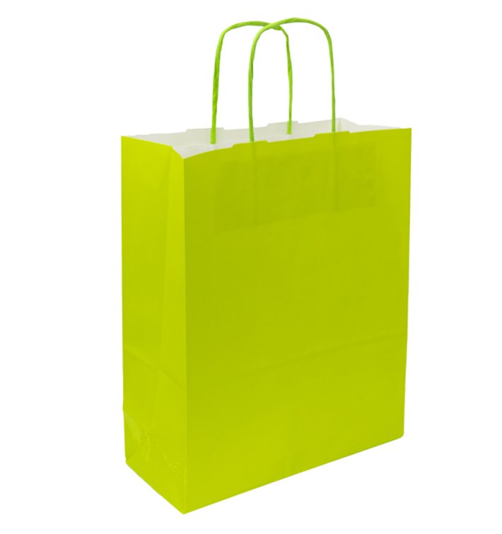 Papiertüten Anis mit Henkeln 90g/m² 28+10x22 cm (250 Stück) Papiertüten Anis mit Henkeln 90g/m² 28+10x22 cm (250 Stück)