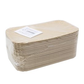 Pappschale rechteckig Kraft 12x19 cm (1.300 Stück)