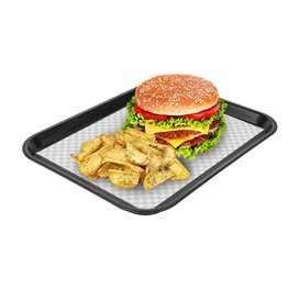 Fettdichtes Einwickelpapier “Vichy” Schwarz 31x42cm (1.000 Stück)