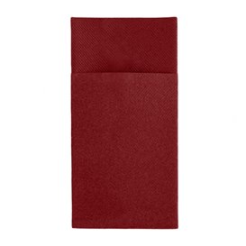 Bestecktaschen Airlaid Rot 40x40cm (30 Stück)