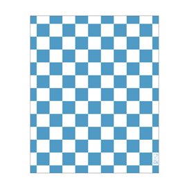 Fettdichtes Einwickelpapier “Vichy” Blau 20x24,5cm (1.000 Stück)