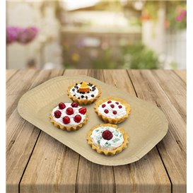 Pappschale Anti-Fett Kraft 15x23cm 245g/m² (50 Stück)