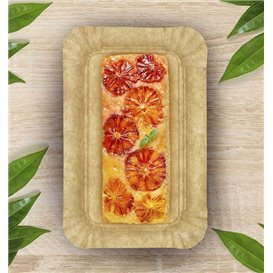Pappschale Kraft "Flower" 12x19cm 295g/m² (50 Stück)