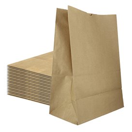 Papiertüten ohne Henkel Kraft braun 70g/m² 20+16x40cm (25 Stück)
