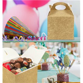 Lunchbox Kraft 13,1x13,1x11,5cm (25 Stück)