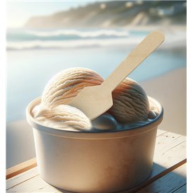 Eislöffel aus Holz 9,5cm (100 Stück)