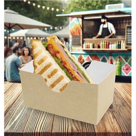 Verpackung für Sandwich Kraft (25 Stück)