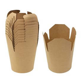 Döner Box aus Papier Kraft 950ml (25 Stück)
