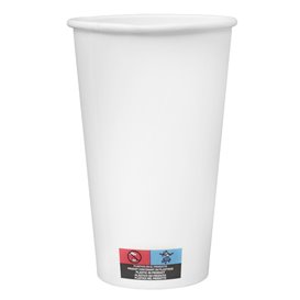 Karton Kaffeebecher to go weiß 16 Oz/500ml Ø9cm (500 Stück)