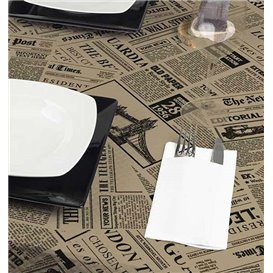 Papiertischdecke 1x1m "Zeitung" Kraft 37g (400 Stück)