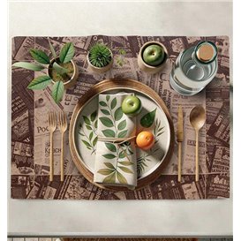 Tischsets Papier Kraft 30x40cm "Zeitungen" 50g (2500 Stück)