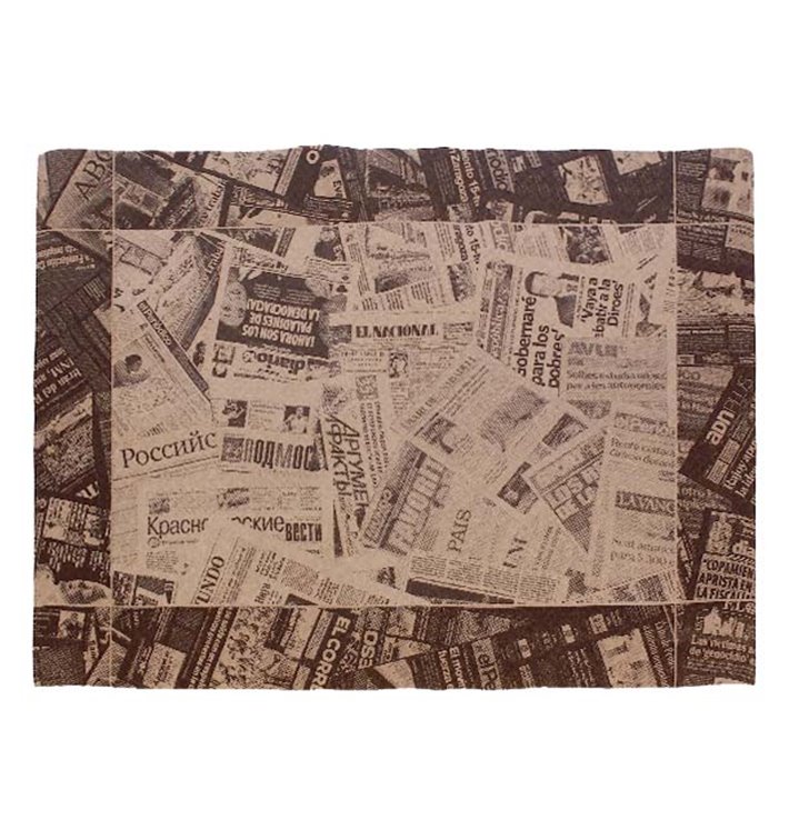 Tischsets Papier Kraft 30x40cm "Zeitungen" 50g (2500 Stück) Tischsets Papier Kraft 30x40cm "Zeitungen" 50g (2500 Stück)