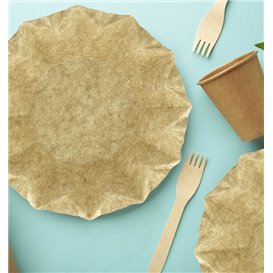 Pappteller Tiefe Kraft “Flower” Ø16cm 245g/m² (800 Stück)