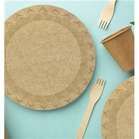 Pappteller Kraft “Flower” Ø23cm 245g/m² (600 Stück)