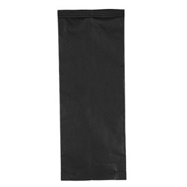 PapierBesteckumschlag mit Servietten Schwarz 11x25cm (100 Stück)