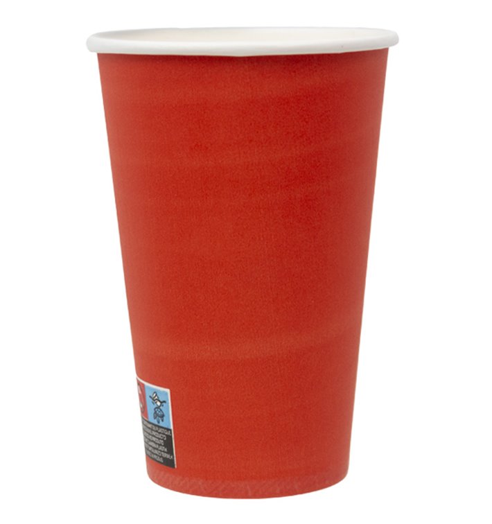 Pappbecher „Farben“ Rot 600ml Ø9,4cm (20 Stück) Pappbecher „Farben“ Rot 600ml Ø9,4cm (20 Stück)