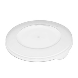 Revolve“ Langlebige, wiederverwendbare PP-Bio-Mehrwegschalen-Deckel Ø14,8cm (40 Stück)