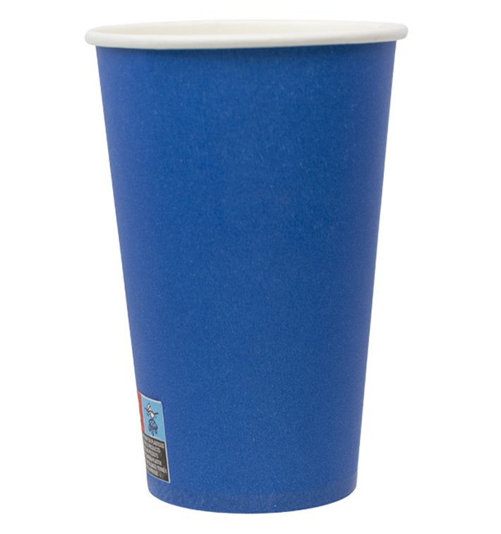 Pappbecher „Farben“ Blau 600ml Ø9,4cm (20 Stück) Pappbecher „Farben“ Blau 600ml Ø9,4cm (20 Stück)