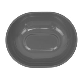 Wiederverwendbare Mehrwegschüssel PP Bio Grau „Revolve“ Oval 1000ml 22x17,4x5cm (1 Stück)