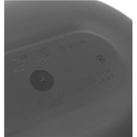 Wiederverwendbare Mehrwegschüssel PP Bio Grau „Revolve“ Oval 1000ml 22x17,4x5cm (1 Stück)
