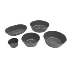 Wiederverwendbare Mehrwegschüssel PP Bio Grau „Revolve“ 700ml Ø14,8cm (1 Stück)