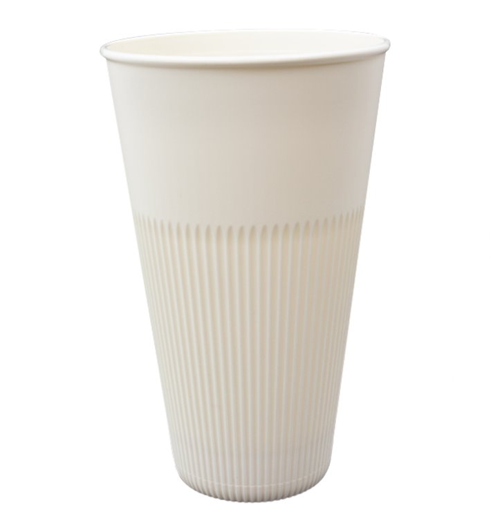Langlebiger Wiederverwendbarer Becher PP Creme 470ml Ø9,6cm (300 Stück) Langlebiger Wiederverwendbarer Becher PP Creme 470ml Ø9,6cm (300 Stück)