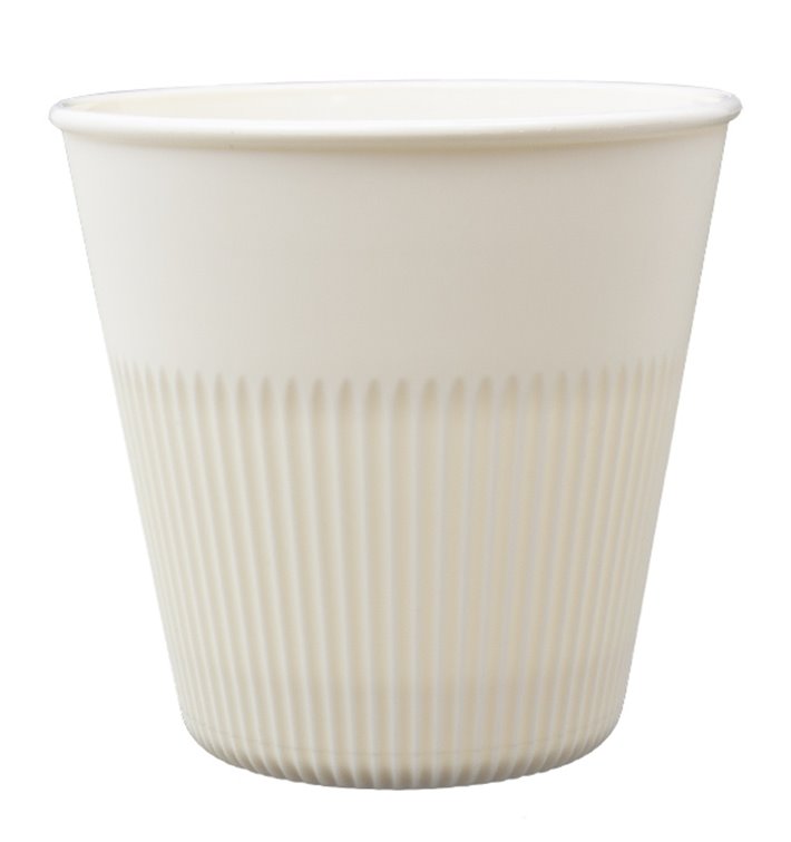 Langlebiger Wiederverwendbarer Becher PP Creme 230ml Ø9,6cm (300 Stück) Langlebiger Wiederverwendbarer Becher PP Creme 230ml Ø9,6cm (300 Stück)