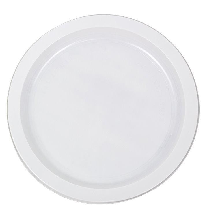 Wiederverwendbare Plastikteller PS Flach weiß 22cm (50 Stück) Wiederverwendbare Plastikteller PS Flach weiß 22cm (50 Stück)