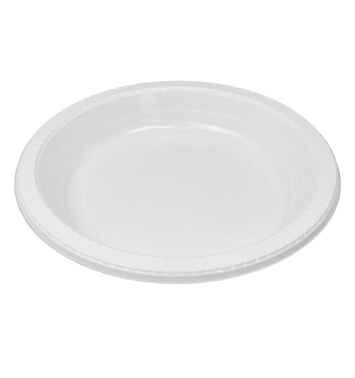 Wiederverwendbare Plastikteller PS Tief weiß 22cm (25 Stück) Wiederverwendbare Plastikteller PS Tief weiß 22cm (25 Stück)