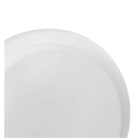Wiederverwendbare Plastikteller PS Flach weiß 16,5cm (50 Stück)
