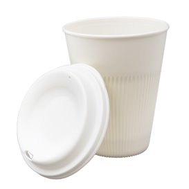 Wiederverwendbarer Deckel PP Creme für Becher Ø9,6cm (600 Stück)