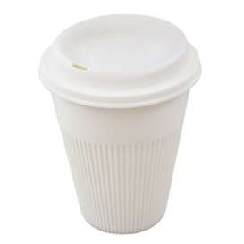 Wiederverwendbarer Deckel PP Creme für Becher Ø9,6cm (600 Stück)