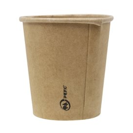 Kartonbecher 3Oz/100ml Kraft-Kraft Ø5,8cm (50 Stück)